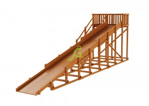 Зимняя горка Снежная Лиса, скат 8 м