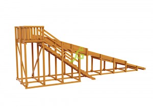 Зимняя горка Снежная Лиса, скат 8 м