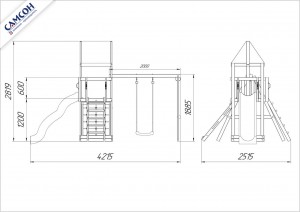 Детская деревянная площадка 7-й Элемент