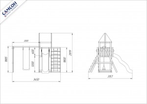 Детская деревянная площадка 8-й Элемент