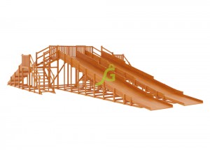 Зимняя горка Снежная Лиса, 4 ската