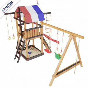 Детская деревянная площадка Тасмания Комби