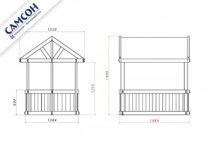 Детская деревянная беседка «Гоа»