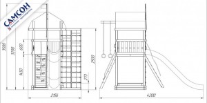 Детская деревянная площадка Спарта Комби