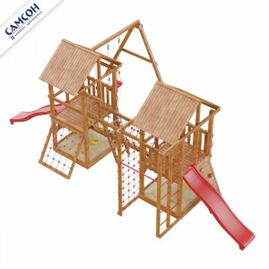 Детская деревянная игровая площадка Сет сибирика сетка-старт