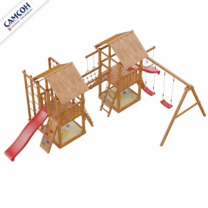 Детская деревянная игровая площадка Сет сибирика сетка-старт