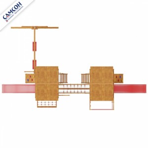 Детская деревянная игровая площадка Сет сибирика сетка-старт