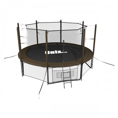 Батут UNIX line 12 ft Black&Brown (inside)