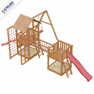 Детская деревянная игровая площадка Сет сибирика спорт-мини