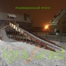 Зимняя деревянная горка "Snow Fox 12 м" с двумя скатами
