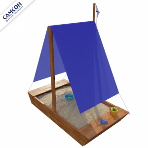 Детская деревянная игровая песочница Ладья