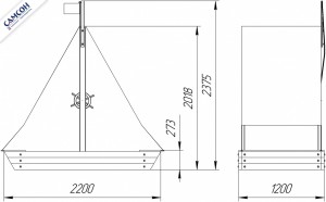 Детская деревянная игровая песочница Ладья