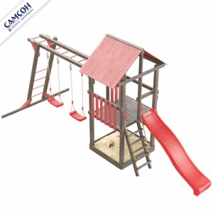 Детская деревянная площадка Сибирика с рукоходом