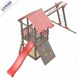 Детская деревянная площадка Сибирика с рукоходом