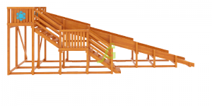 Зимняя горка Snow Fox, скат 8 м