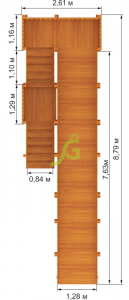 Зимняя горка Snow Fox, скат 8 м