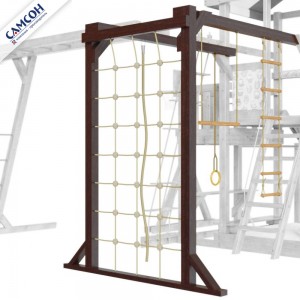 Сетка вертикальная с гимнастическими снарядами