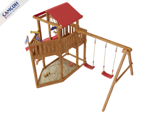 Детская деревянная площадка Ассоль Корабль