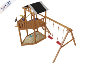 Детская деревянная площадка Баунти Корабль