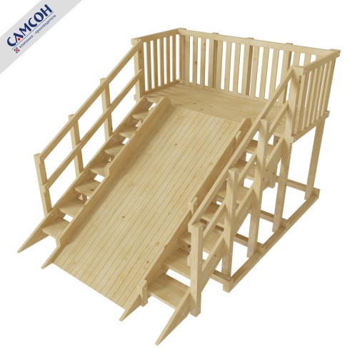 Зимняя заливная горка Гренландия