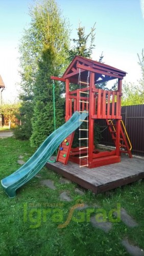 Детская площадка "Панда Фани Tower" скалодром