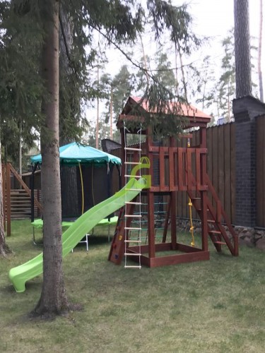 Детская площадка "Панда Фани Tower" скалодром