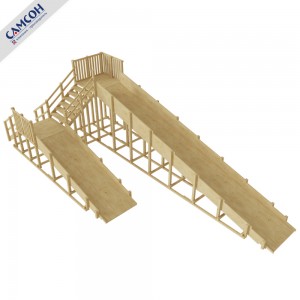 Зимняя заливная горка Арктика