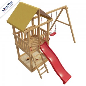 Детская деревянная площадка 3-й Элемент